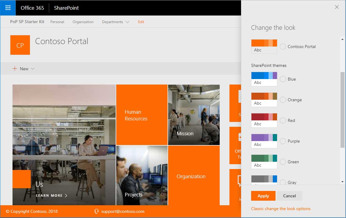 Sharepoint Online Theming The Threads Between Modern And Classic Experiences Eric Overfield